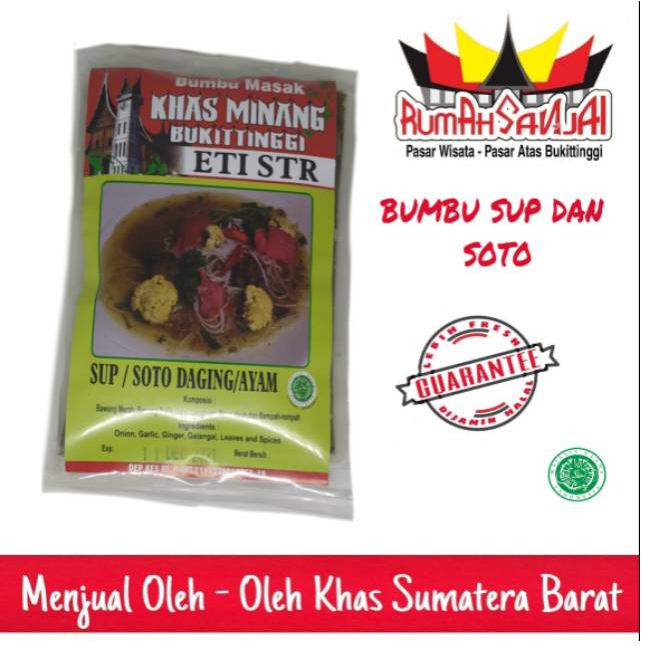 

Bumbu Soto 250 Gram Khas MInang Cap ETI STR