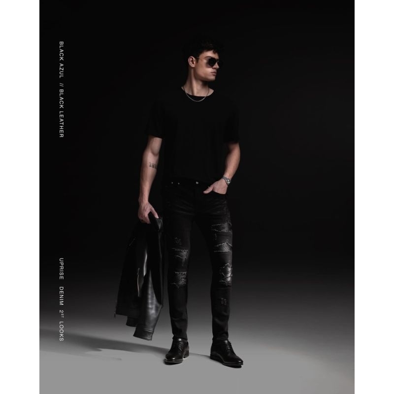 UPRISE DENIM COBRA LEATHER BIKER | UPRISE  BLACK AZUL | UPRISE  REPTILE | UPRISE  THE GREAT BIKE UPR