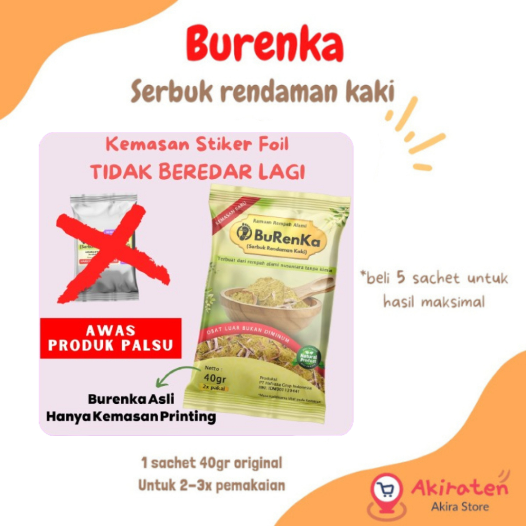 Burenka Rempah Kaki Serbuk Burenka Rendaman Kaki