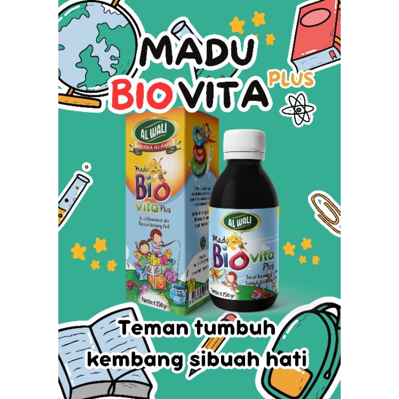 

Madu BioVita Plus Alwaliy madu anak pintar madu tumbuh kembang anak