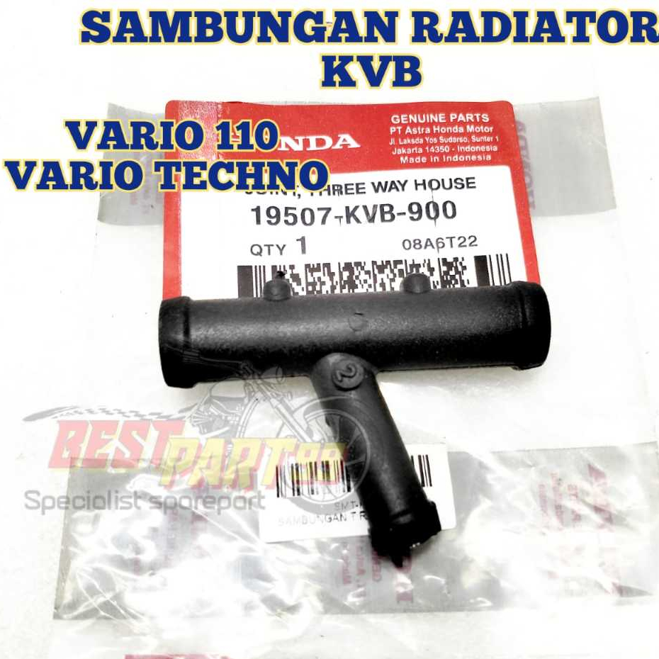 Selang Radiator honda KVB T Vario Techno 110 Karbu PIPA T SELANG T SAMBUNGAN RADIATOR VARIO 110 KVB