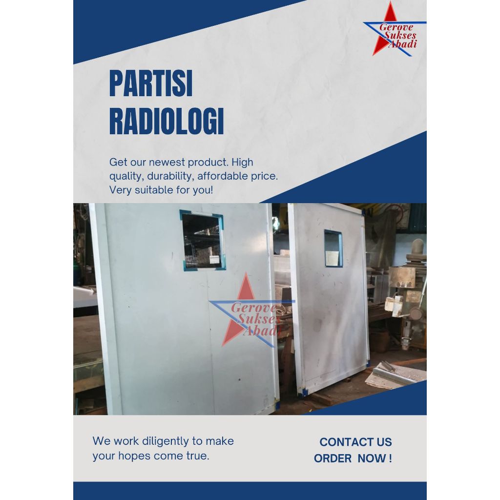 Pintu Anti Radiasi PB / Pintu Xray - Tabir Radiologi - Sekat Radiologi