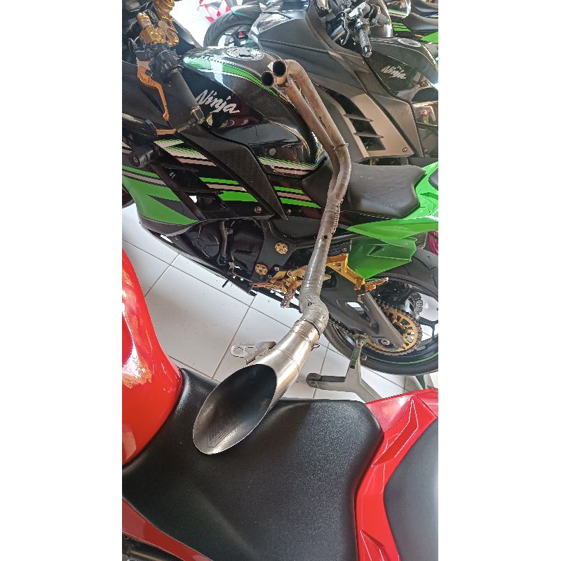 Knalpot Full System R25 / MT25 Under Belly / Silincer Pendek 
