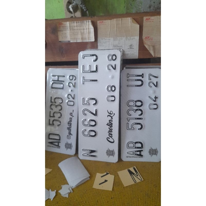 Plat Standart Samsat Font Custom