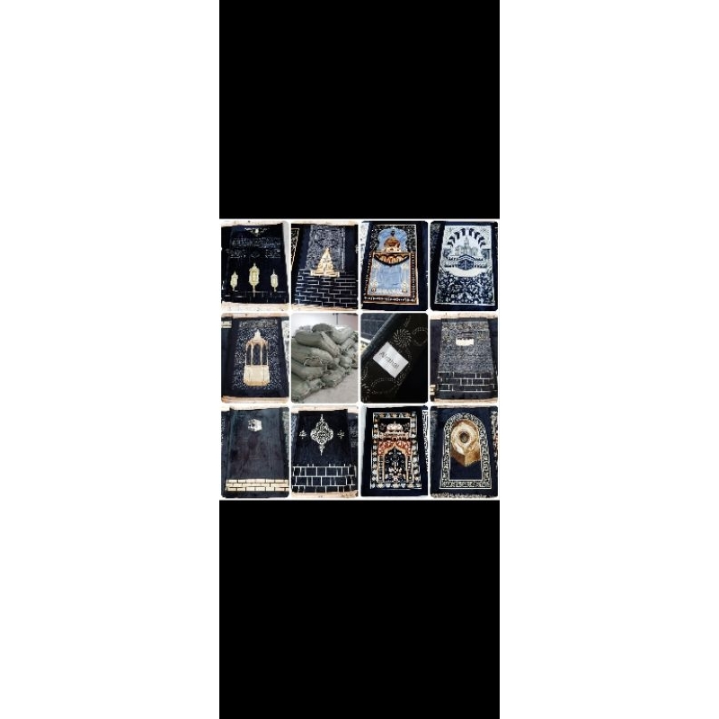 sejadah embos hajar aswad /sejadah kiswah/sejadah empuk/sejadah karpet/sejadah arab