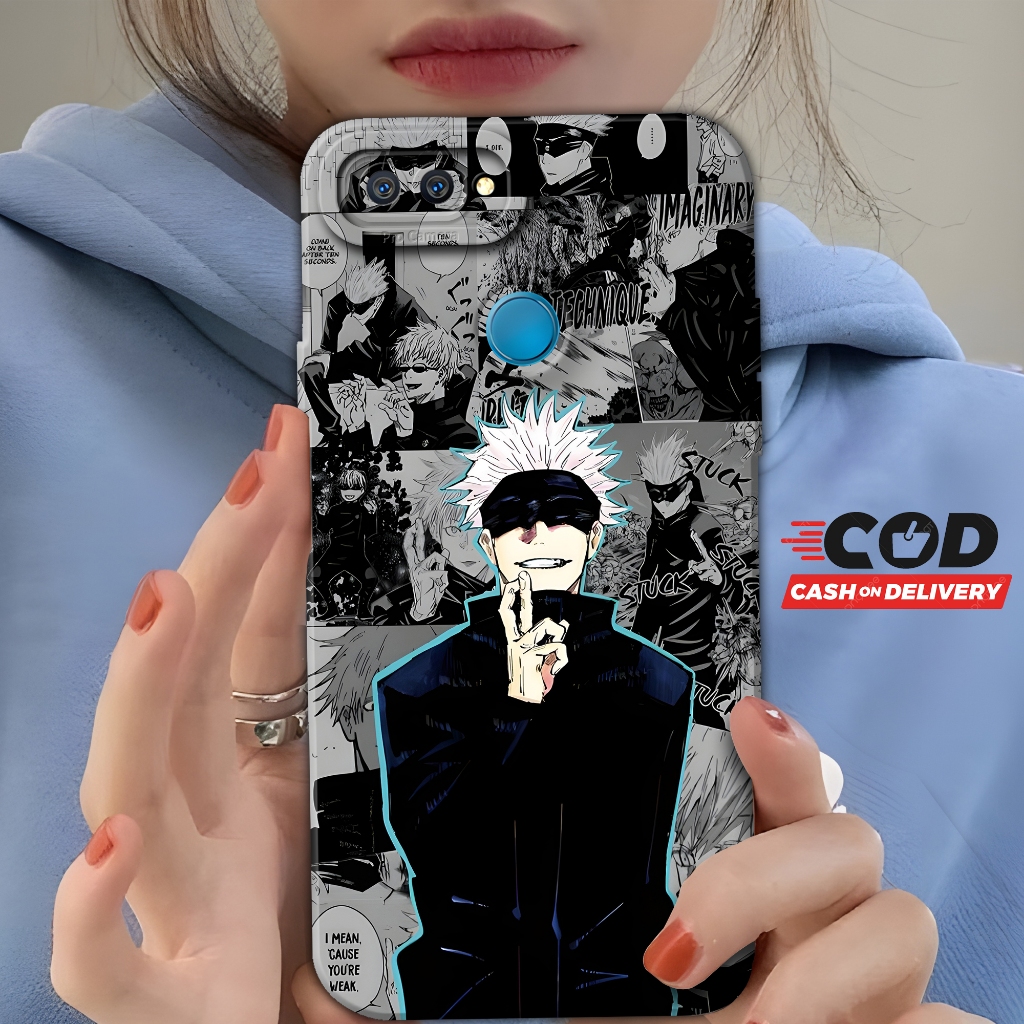 {ALD105} Soft Case Oppo A5S A7 A12 A11K - Fashion Case Motif Anime Gojo Satoru - Softcase Pro Camera