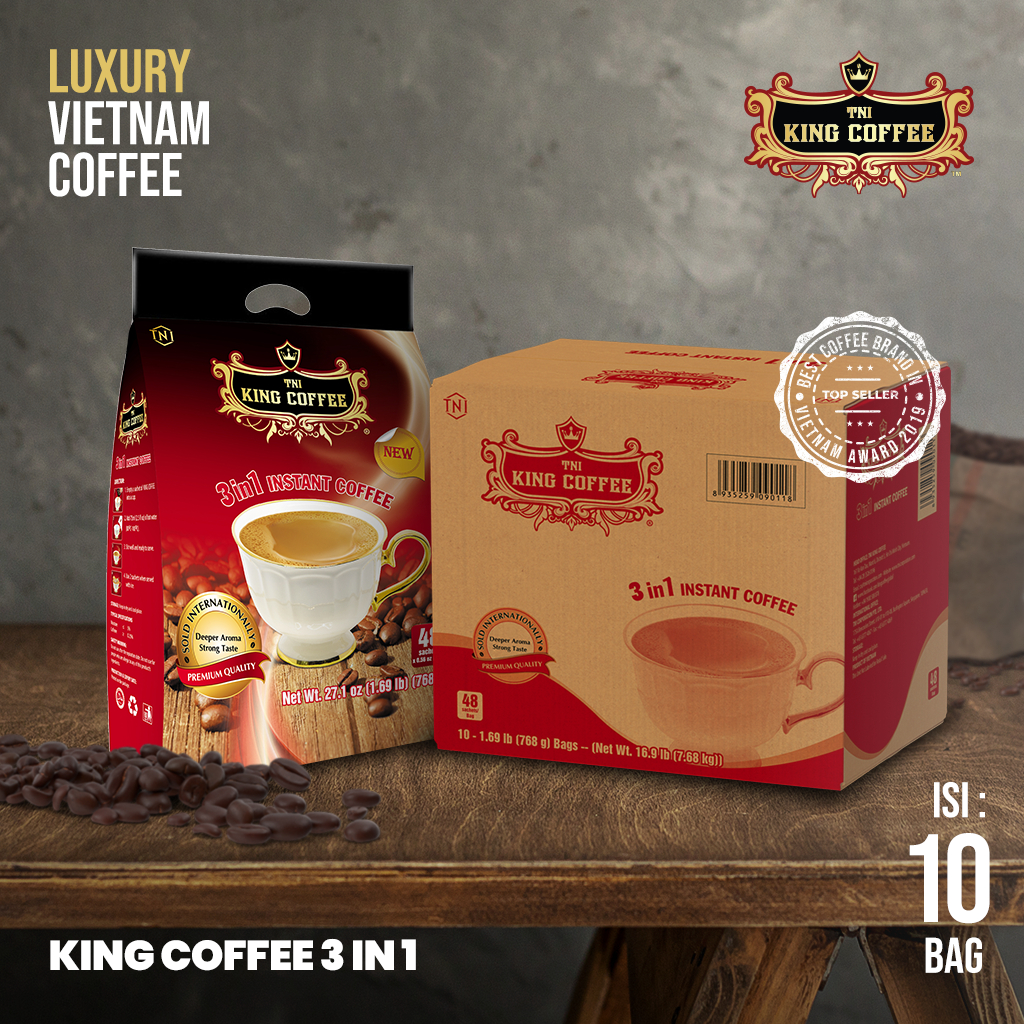 

DUS Karton Kopi Instan Import Vietnam Trung Nguyen King Coffee 3 In 1 Isi 48 Sachet 10 Bag