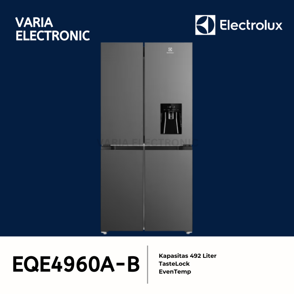 Electrolux EQE4960A-B Kulkas 4 Pintu Hitam