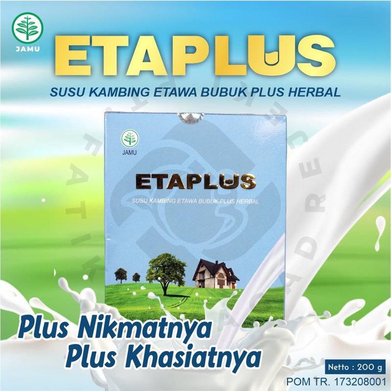 

ETAPLUS | SUSU BUBUK KAMBING ETAWA PLUS HERBAL| SUSU HERBAL PELANCAR ASI ORIGINAL BPOM