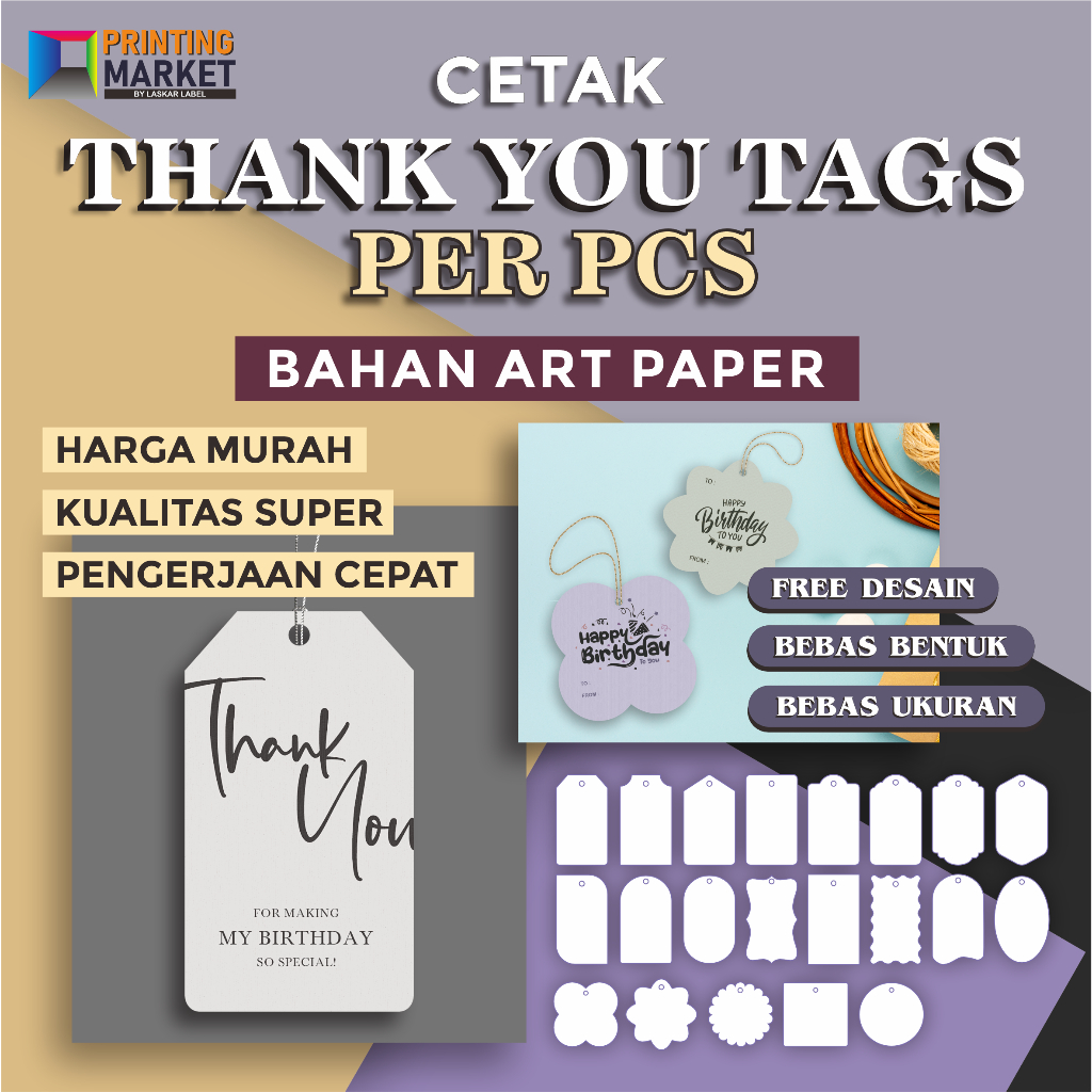 

thank you card aesthetic custom terimakasih ucapan 2 sisi lucu olshop custome