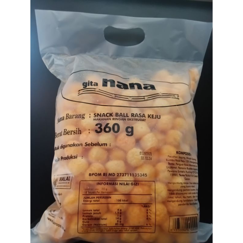 

NANA SNACK BALL KEJU