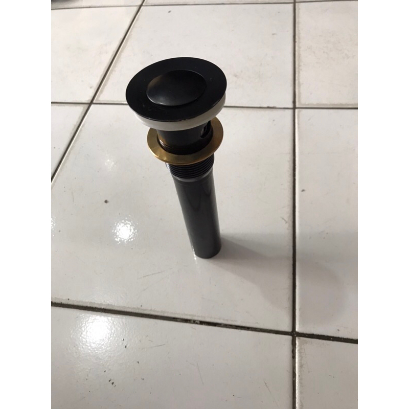 Afur Wastafel Pencet Black Stainless/Afur wastafel Black/Saringan Pembuangan Afur