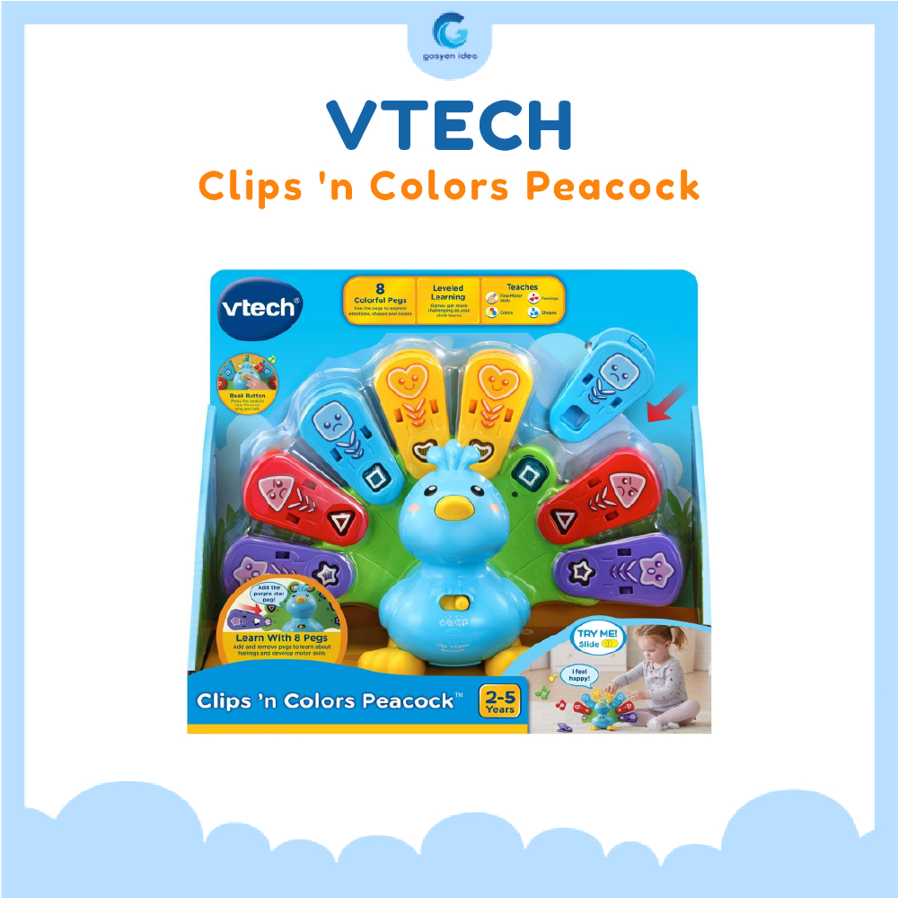 Vtech Feathers & Feelings Peacock mainan edukasi anak