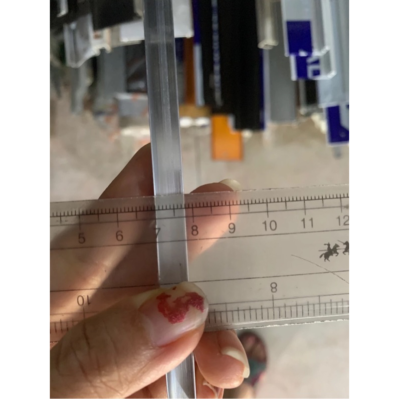 Lis U 5/16 (5mm) Aluminium / Lis U Kanopi PANJANG 6 meter