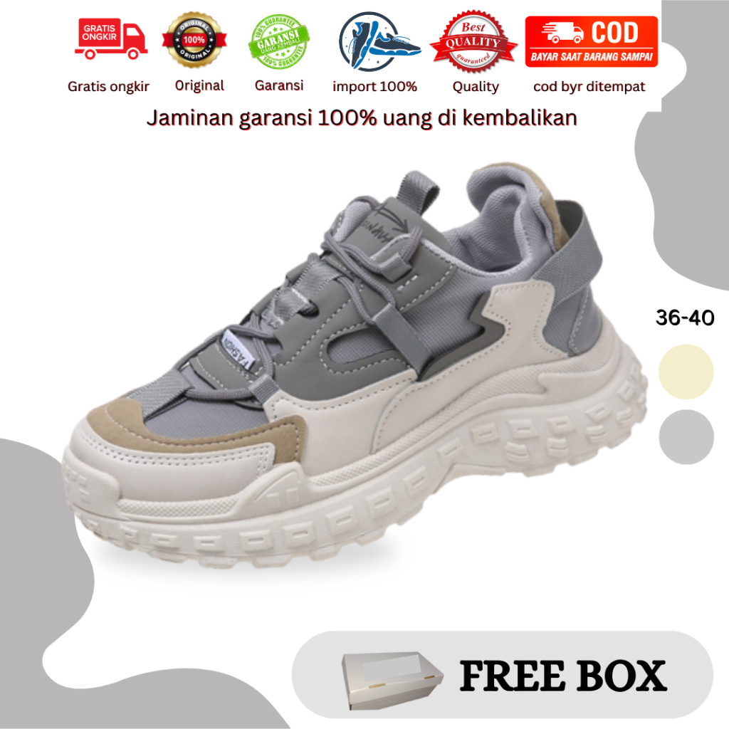 Keedo.mall 210377 Sepatu Sneakers Wanita Premium