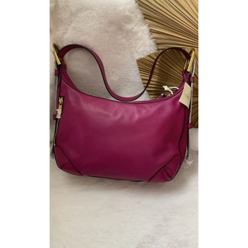 tas fossil hannah hobo magenta