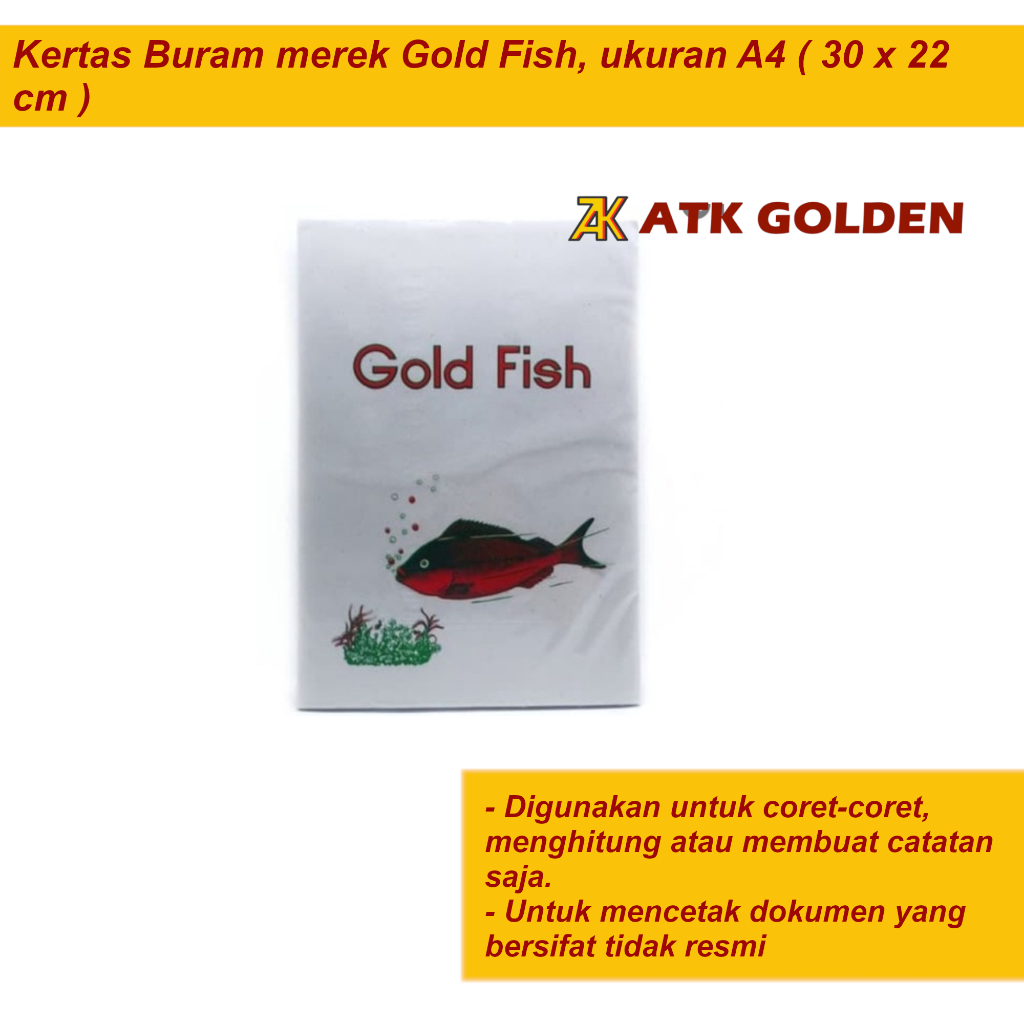

Kertas Buram Goldfish A4