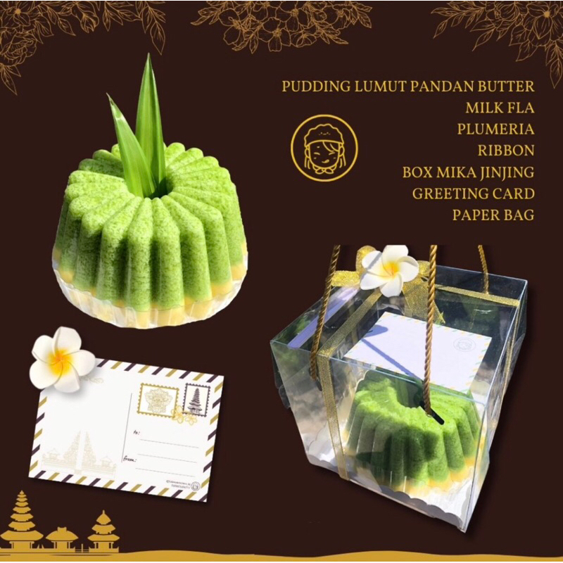 

[Hampers] Pudding Lumut Pandan Butter Batter Premium Hari Raya Hindu Bali Gift Hantaran Galungan Kuningan Menu HOMEMADE HOMEMADE Puding Cake Vla Fla Julians Kitchen