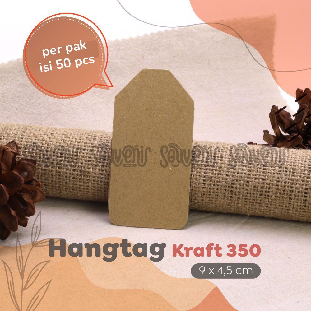 

[PER PAK ISI 50] Hangtag ATAS SIKU Pricetag | Label Harga | Label Hijab | Label Baju | Tag Kraft Murah