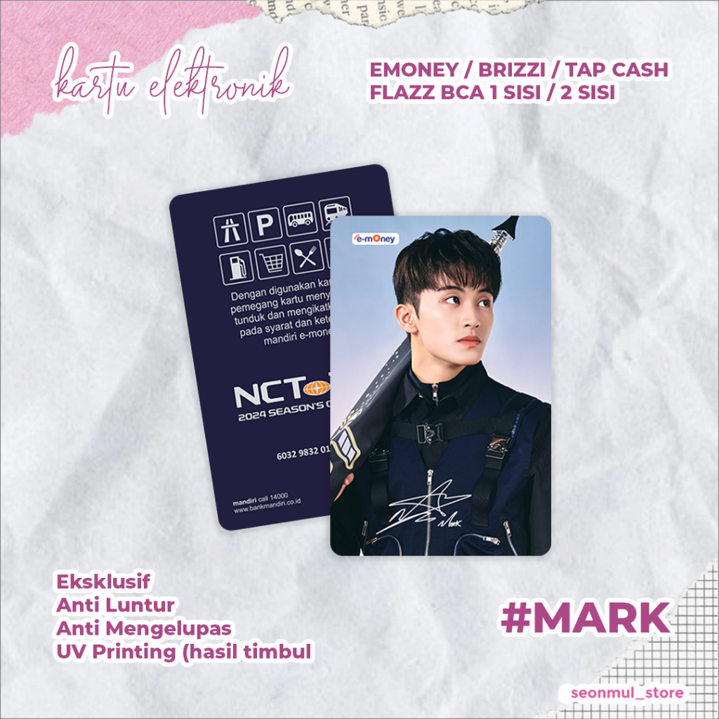 READY STOCK EMONEY MARK NCT 127 SEASON GREETING 2024 / NCT127 SG24 / SG 24 / FLAZZ / TAPCASH / BRIZZ
