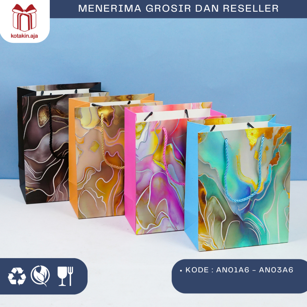 

Tas Kado / Tas Hampers / Tas Souvenir / Goodiebag Kado / Goodiebag Hampers / Paper Bag Kado I AN01A6-AN03A6