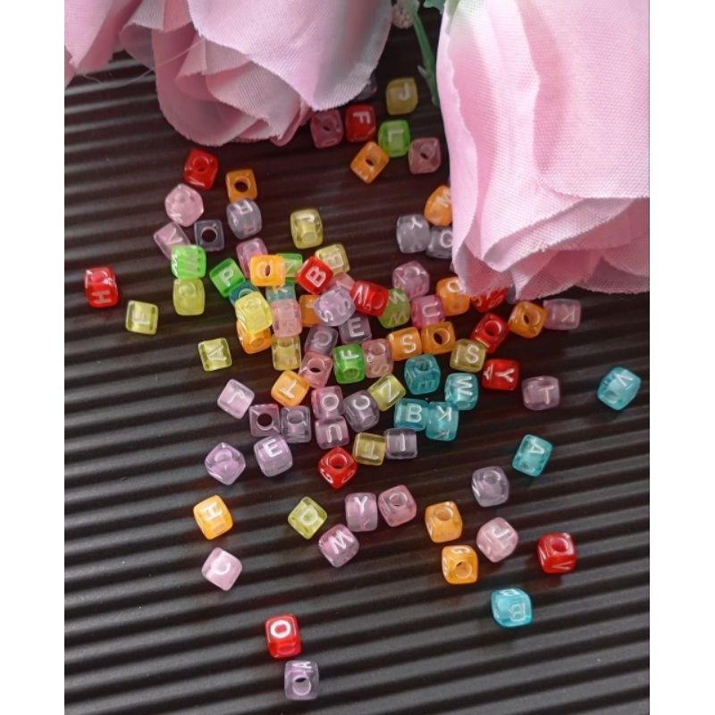 Manik Huruf Manik Balok Huruf Mini Manik Huruf Balok