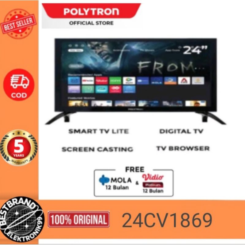 POLYTRON LED SMART TV 24CV1869