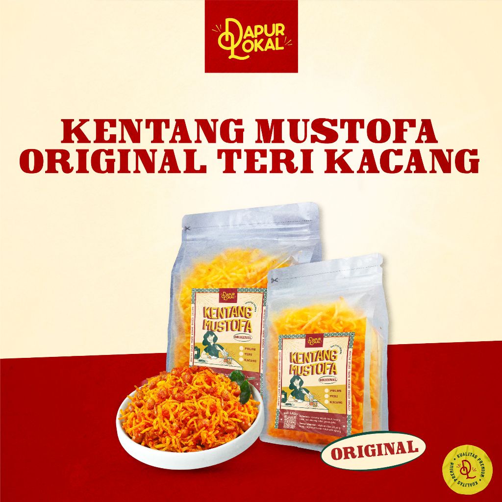 

Kentang Mustofa Teri Kacang Original / Kentang Kering Teri Kacang Ori