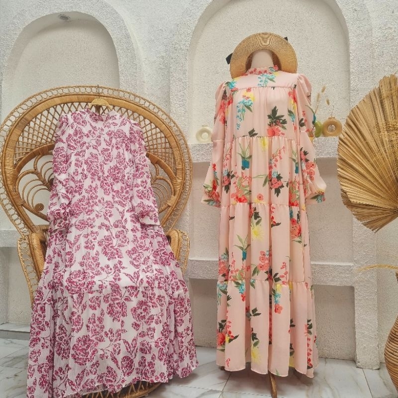 Dress Lebaran | Dress Pantai | Gamis Busui | Gamis Motif | Gamis Pesta| Dress Bunga | Kanaya's Dress