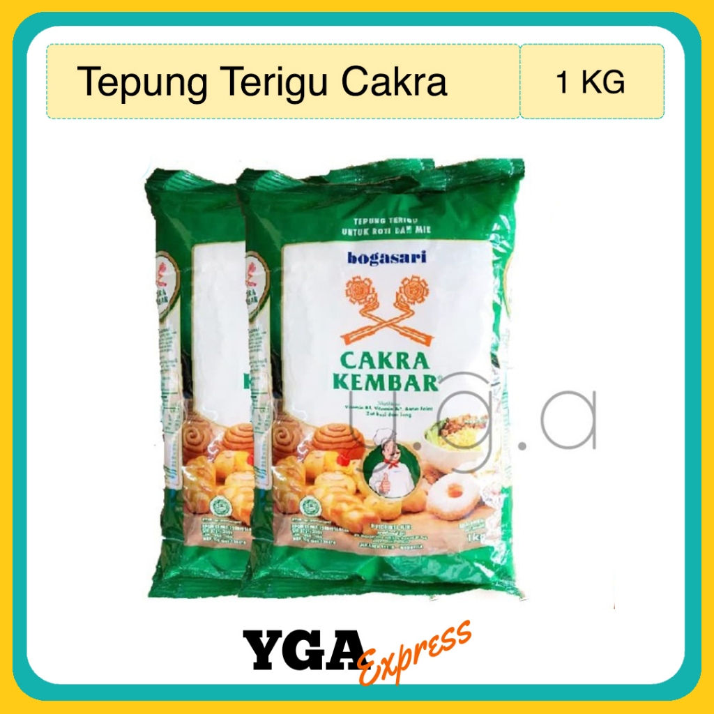 Tepung Terigu Cakra Kembar 1KG / Tepung Terigu Protein Tinggi