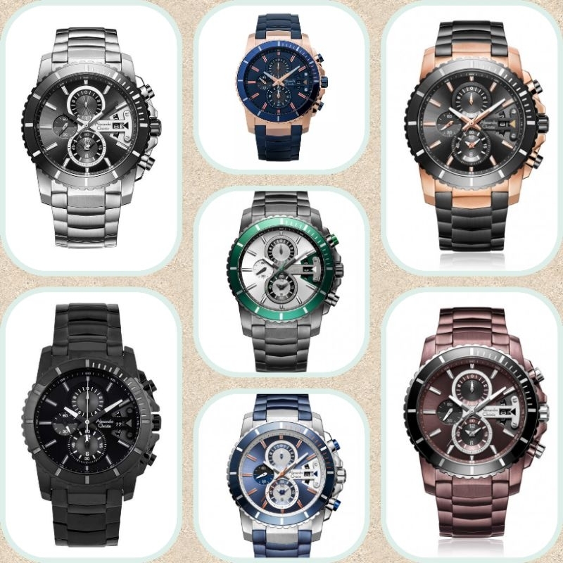 Jam Tangan Pria Sport Alexandre Christie 6455 AC6455 AC 6455