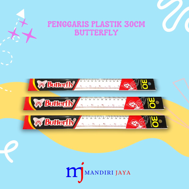 

Penggaris Plastik Butterfly 30cm