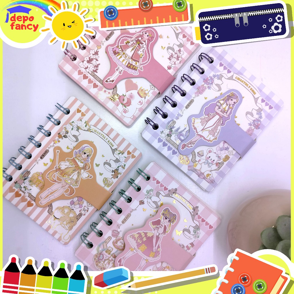 

Memo Spiral A7 XQ821100-25 + Kancing Perekat / Memo Mini / Note Saku / Jurnal Mini / Catatan