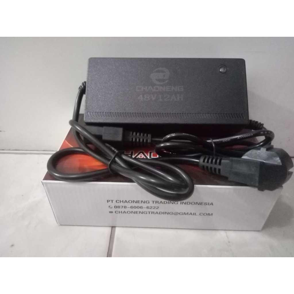 Charger Sepeda Listrik 48V 12AH Original Chaoneng / Cas Sepeda Listrik