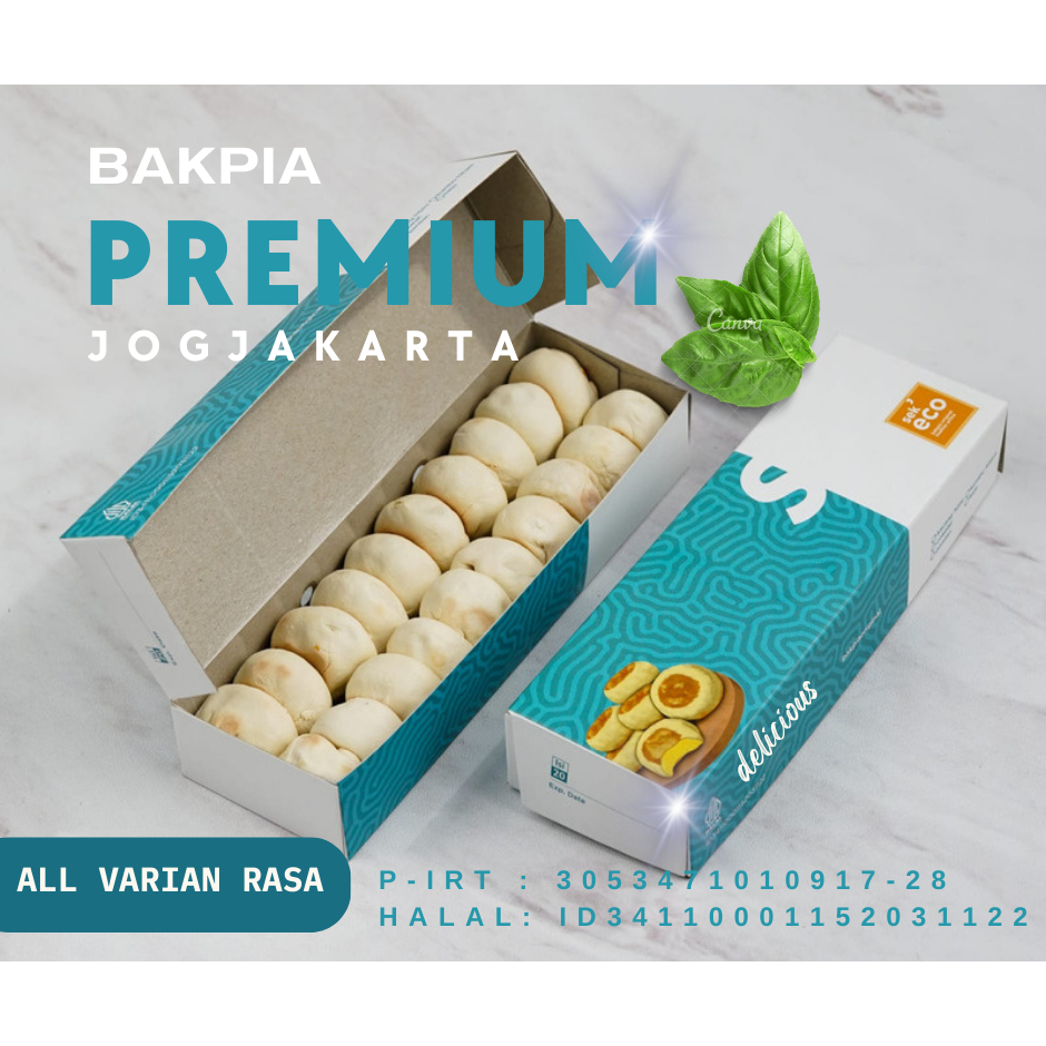 

Bakpia premium asli yogyakarta rasa all varian 20pcs