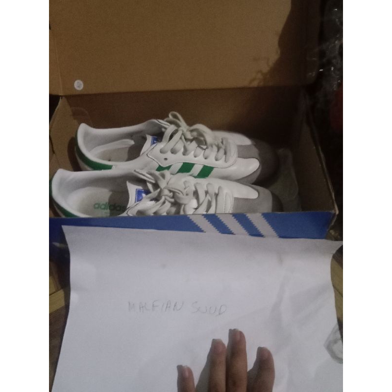 adidas samba og white green