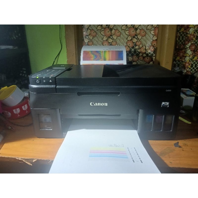 PRINTER ALL IN ONE KOSONGAN Wifi CANON G4010 Print scan copy ADF f4