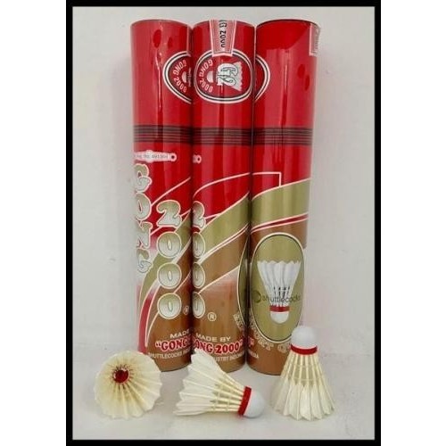 COCK/SHUTTLECOCK BADMINTON GONG 2000 MERAH ORIGINAL