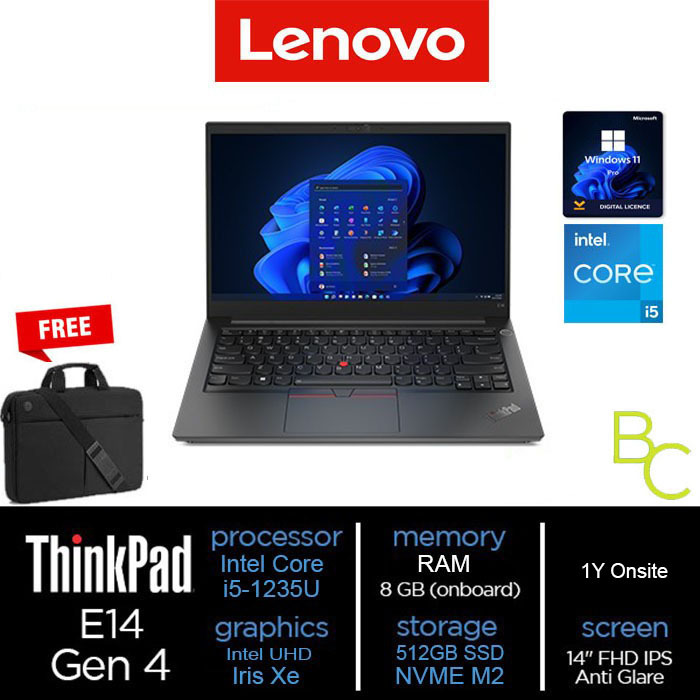 ThinkPad E14 G4 - i5-1235U 8GB 512GB 14"IRIS XE W11PRO