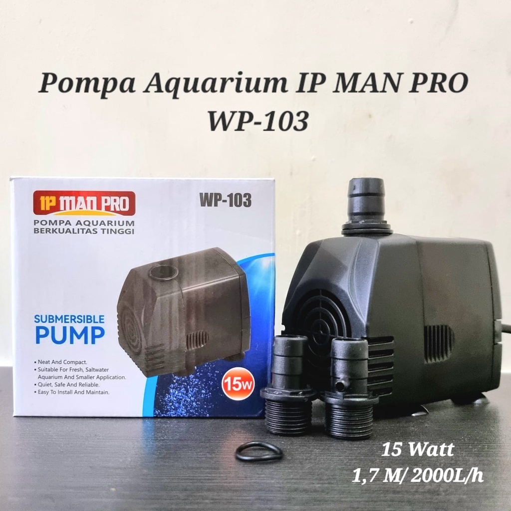 Pompa aquarium ip man pro wp-103 Kolam Air mancur Hidroponik WP103