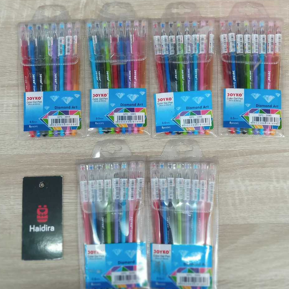 

Color Gel Pen Pulpen Pena Joyko GPC-309S 8 Warna 0.5 mm