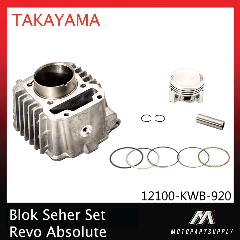 Takayama Cylinder Block Assy / Blok Mesin Seher Set Revo Absolute