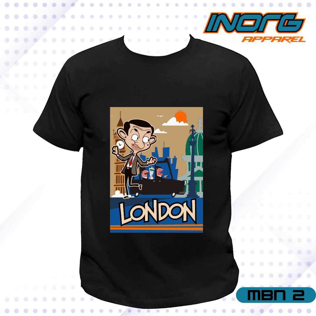 kaos oleh oleh inggris london baju england UK tshirt mr.bean kaos big ben tower bridge british souve