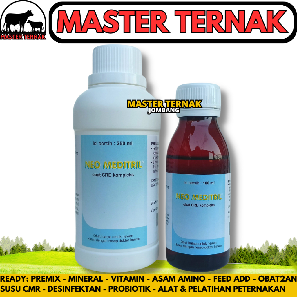 NEO MEDITRIL 100 ml NEO MEDITRIL 250 ml ORAL Obat CRD Flu Korisa Snot Ayam Burung NEOMEDITRIL