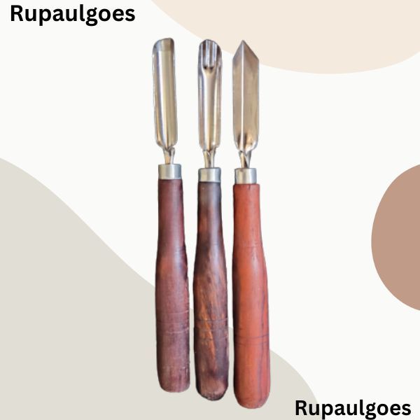 Pisau ukir buah dan sayur isi 3 / Pisau garnish / Carving fruits / Pisau hias tumpeng Scop / Pisau g