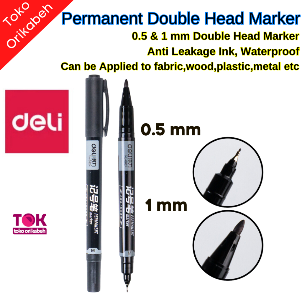 

Pulpen Bulpen Spidol Permanen Tahan Air Bolpoint Bolpoin Ballpoint Sepidol Waterproof Double Head