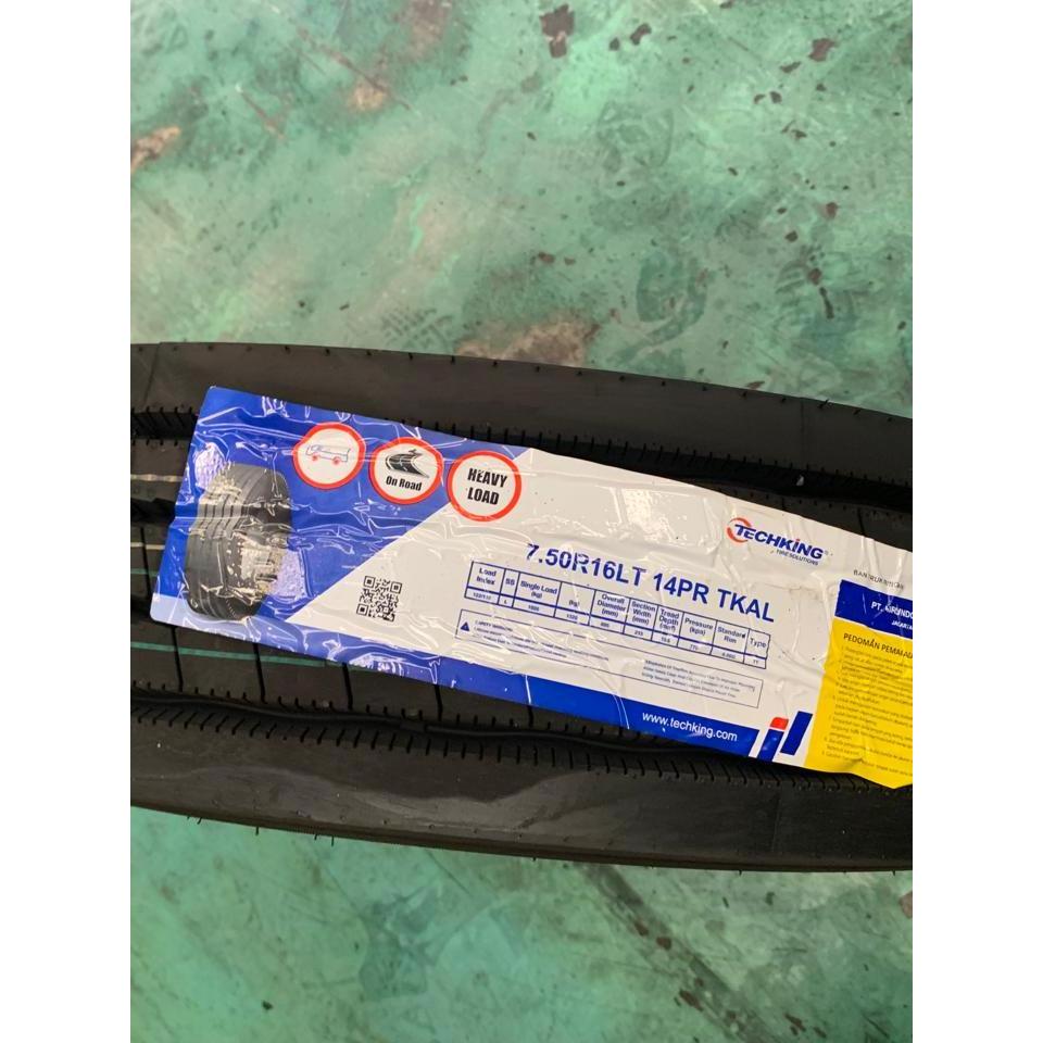 BAN KAWAT (RADIAL)TECHKING 7.50-16 TKAL SET (KOMPLIT)