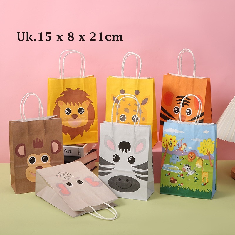 

Paper Bag Animals / Paper bag Kado / Paper Bag Ulang Tahun / Tas Souvenir