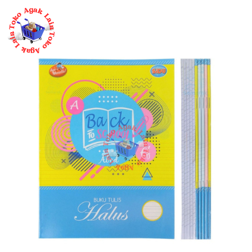 

Buku Tulis Halus Sidu 38 Lembar Pack Isi 10pcs / Buku Tulis Strimin