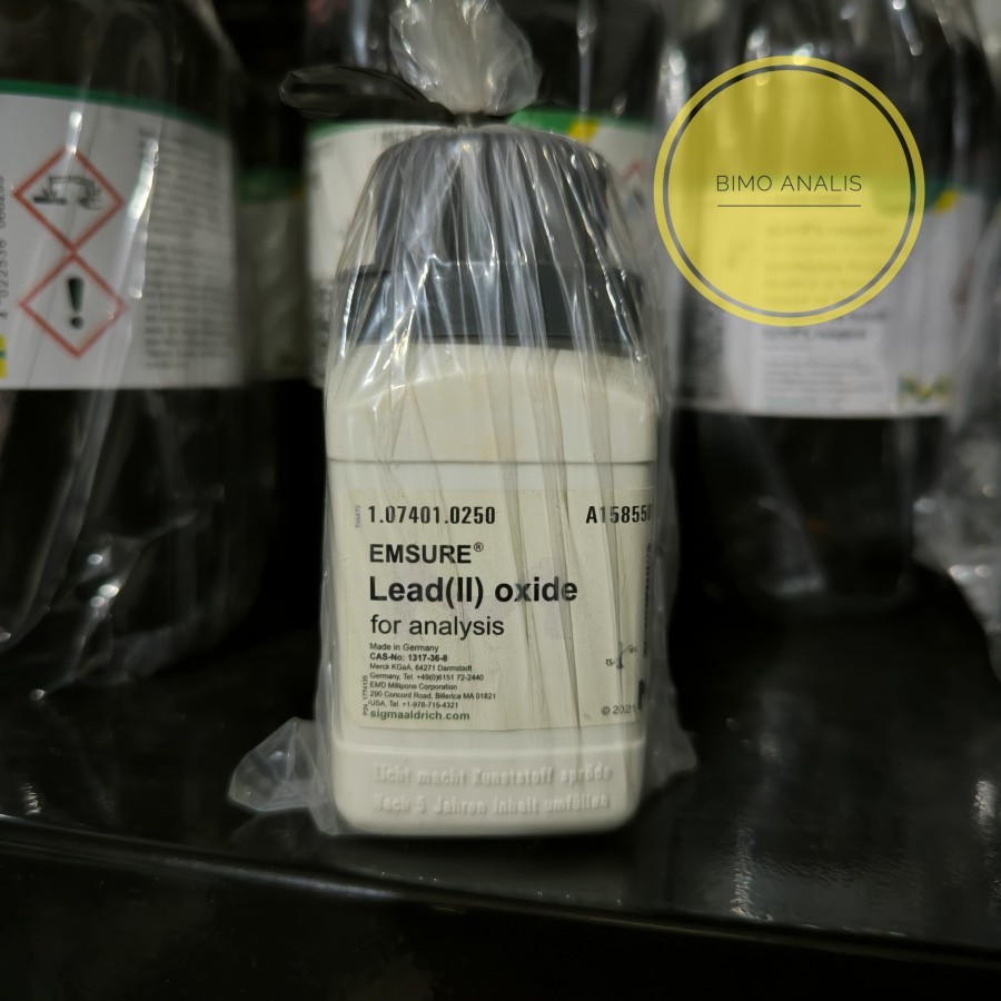 LEAD (II) OXIDE 250GR MERCK 107401 | TIMBAL II OKSIDA | PbO PRO ANALIS